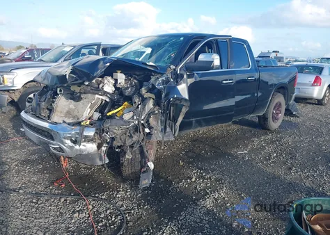 2021 Ram 1500 Laramie 4X4 6'4 Box из США, поврежденный, VIN 1C6SRFRT2MN742639